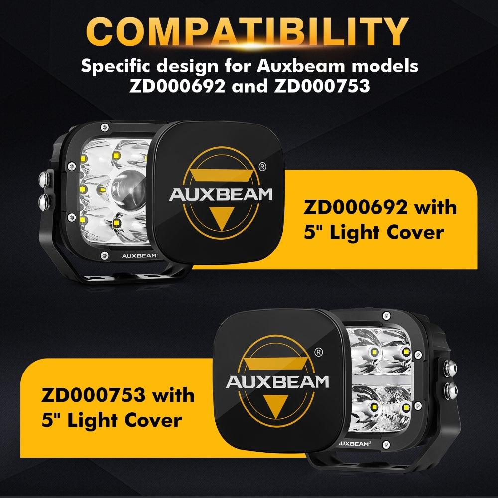 5 Inch LED Driving Light Black Cover Light Shield Cover - Auxbeam  – éclairage LED auto