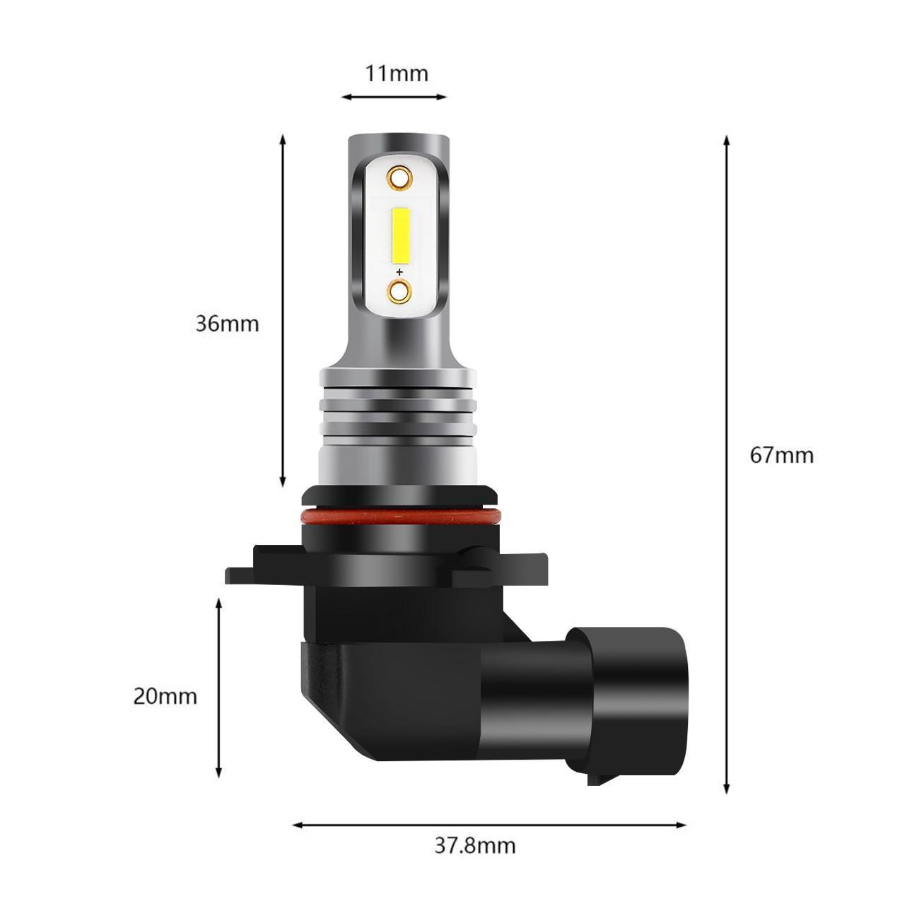 (قطعتان/مجموعة) 9006/HB4 GC3 ضوء أبيض 8000LM مصابيح ضباب LED/DRL