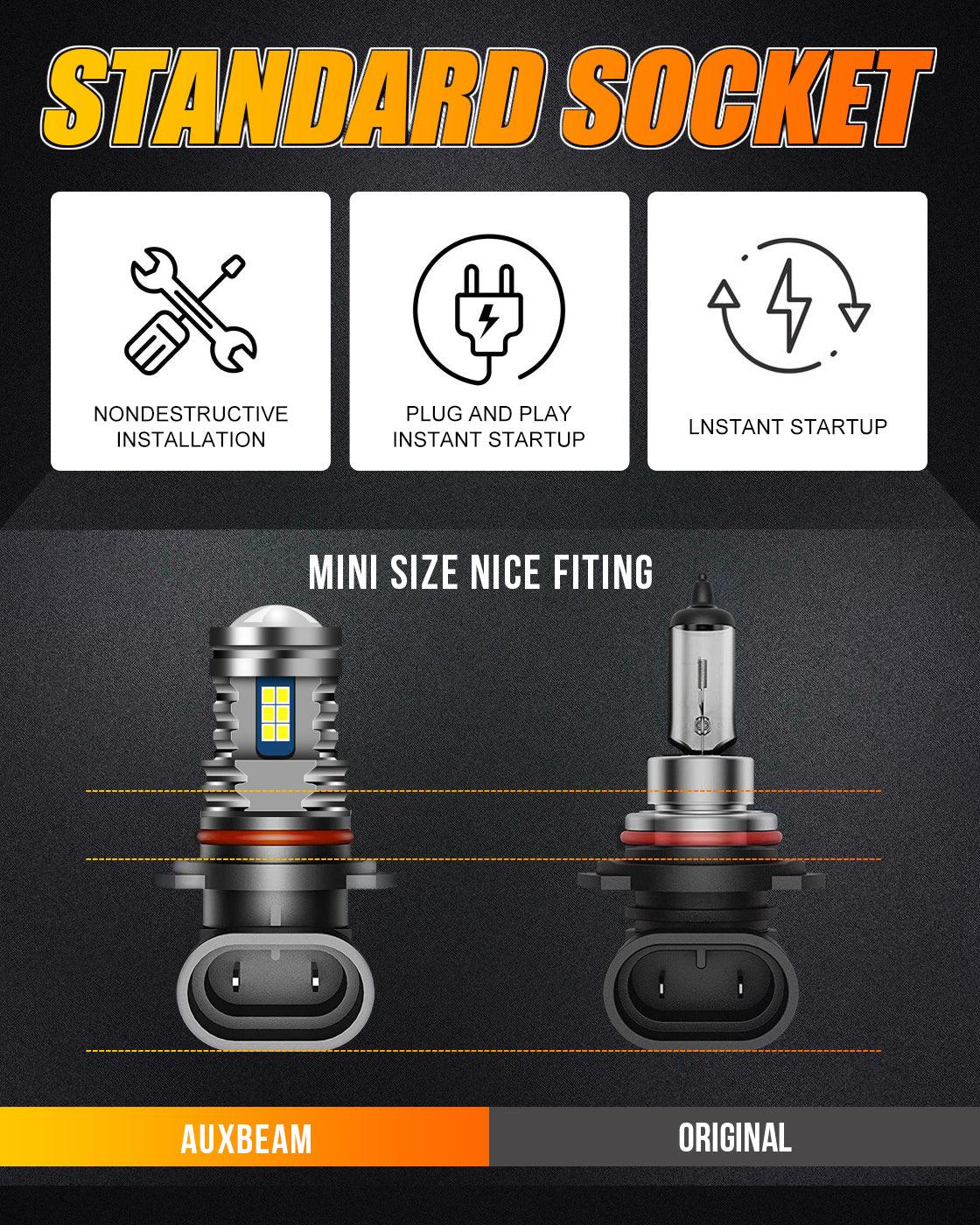 🔥(2pcs/set) Y2 Series 3-Sides Cool White/Yellow LED Fog Light/DRL