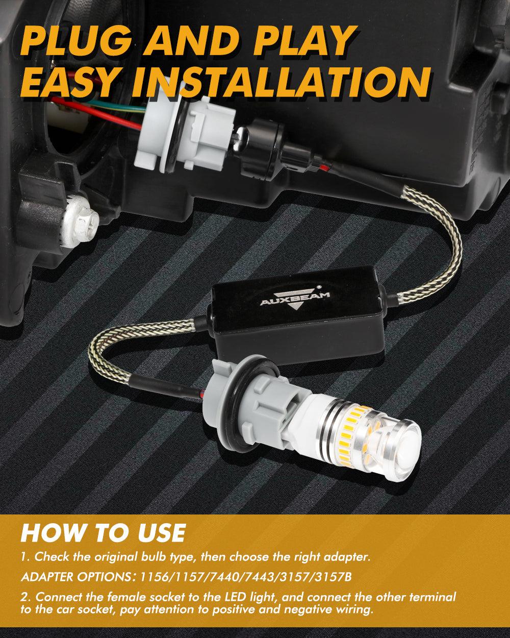 🆕7440 C8-Model فك تشفير مقاومات CANBUS المضادة للوميض وتجنب وميض إشارة الانعطاف السريع وضوء الوميض ورمز خطأ لوحة القيادة قطعتان/مجموعة