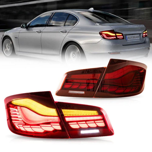 LED Tail Lights Assembly With Dynamic Welcome Light [CS Style] For 2011-2017 BMW 5 Series M5 6th Gen (F10 F18)