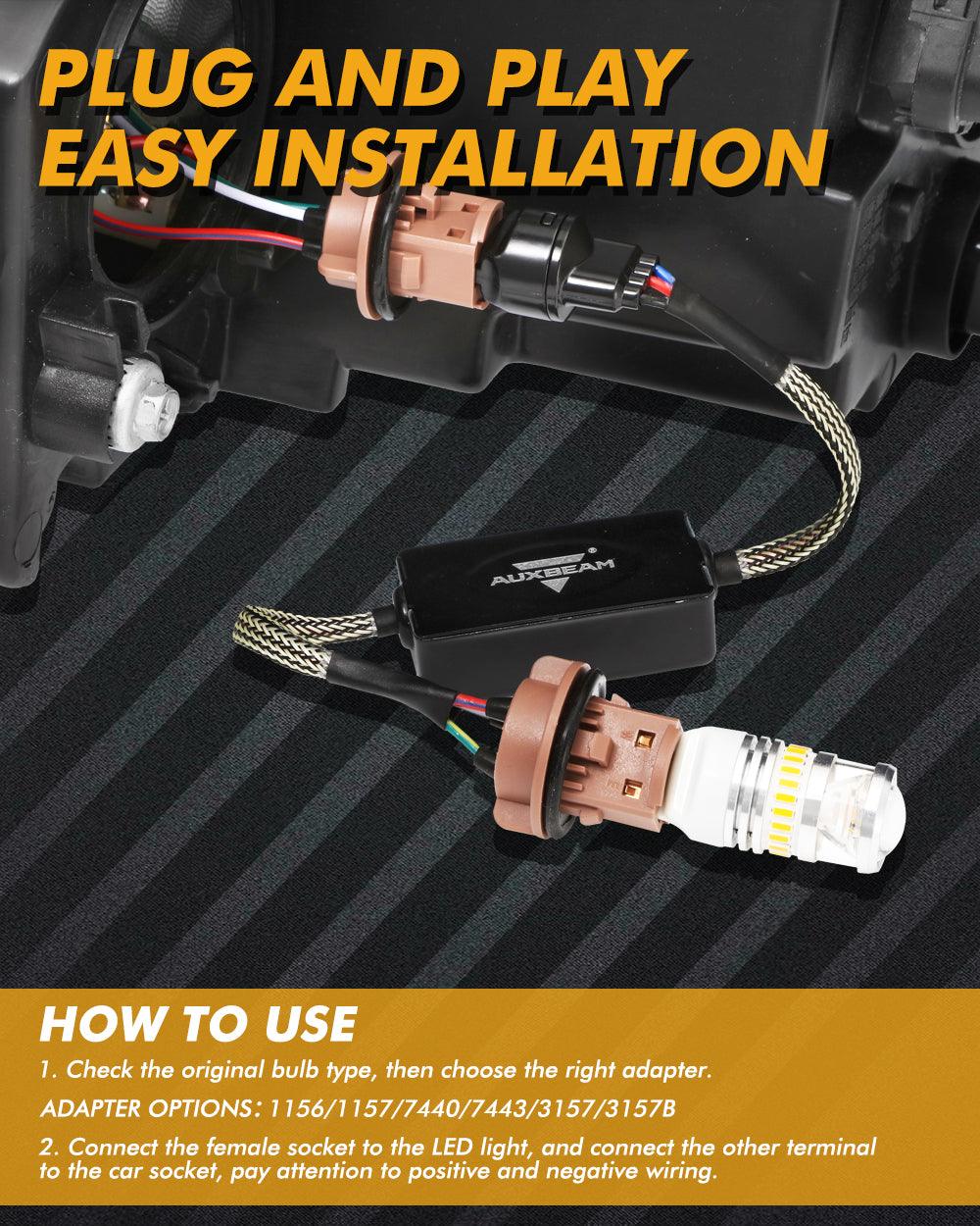 🆕7443 US-CK C8-Model فك تشفير مقاومات CANBUS المضادة للوميض وتجنب وميض إشارة الانعطاف السريع وضوء الوميض ورمز خطأ لوحة القيادة قطعتان/مجموعة