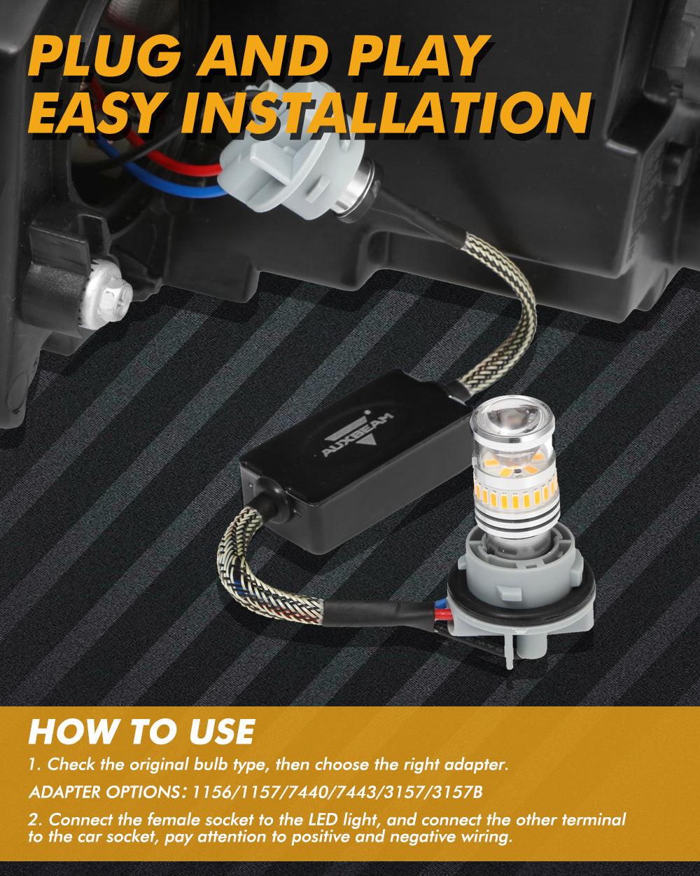 🆕1157 C8-Model فك تشفير مقاومات CANBUS المضادة للوميض وتجنب وميض إشارة الانعطاف السريع وضوء الوميض ورمز خطأ لوحة القيادة قطعتان/مجموعة