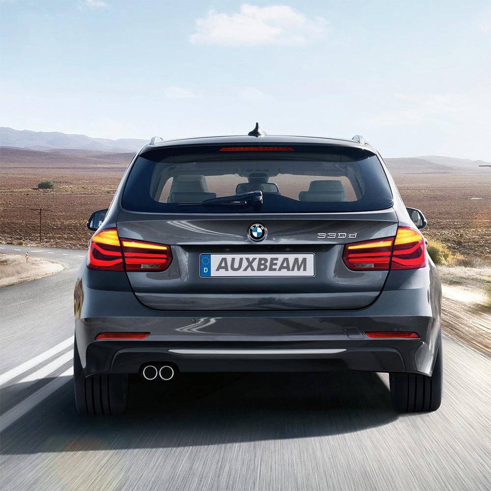 مجموعة مصابيح خلفية LED مع إشارة انعطاف متسلسلة باللون الكهرماني لسيارة BMW الفئة الثالثة الجيل السادس (F30 F35 F80) موديلات 2012-2019