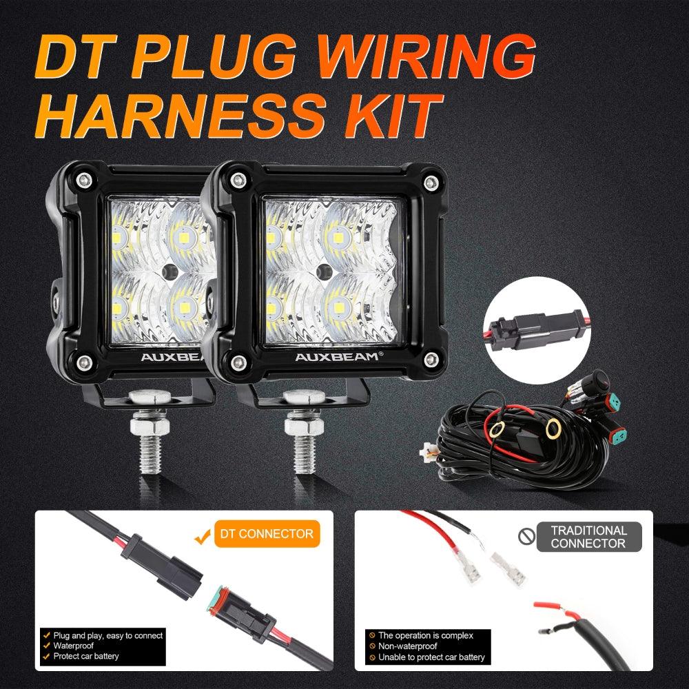 مصابيح LED كشافة 20 وات مقاس 3 بوصات مع حوامل تثبيت مصباح الضباب الأمامي لسيارة فورد برونكو 2021 2022