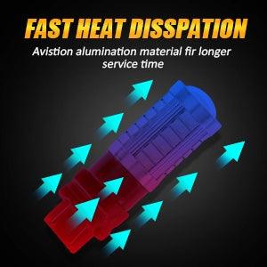 مصابيح LED للفرامل/المصابيح الخلفية T25 3157 3156، 20 واط، 4000 لومن، حمراء، سلسلة 33LED | مصباحان 