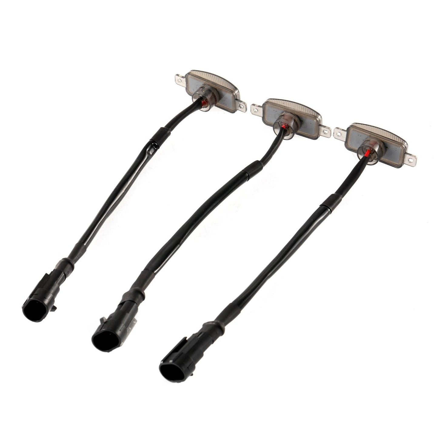 (3pcs/set) LED Front Grille Lights Raptor Style Amber Light Fit for Chevrolet Silverado 1500 2016-2021 (Amber shell/ Smoked shell）