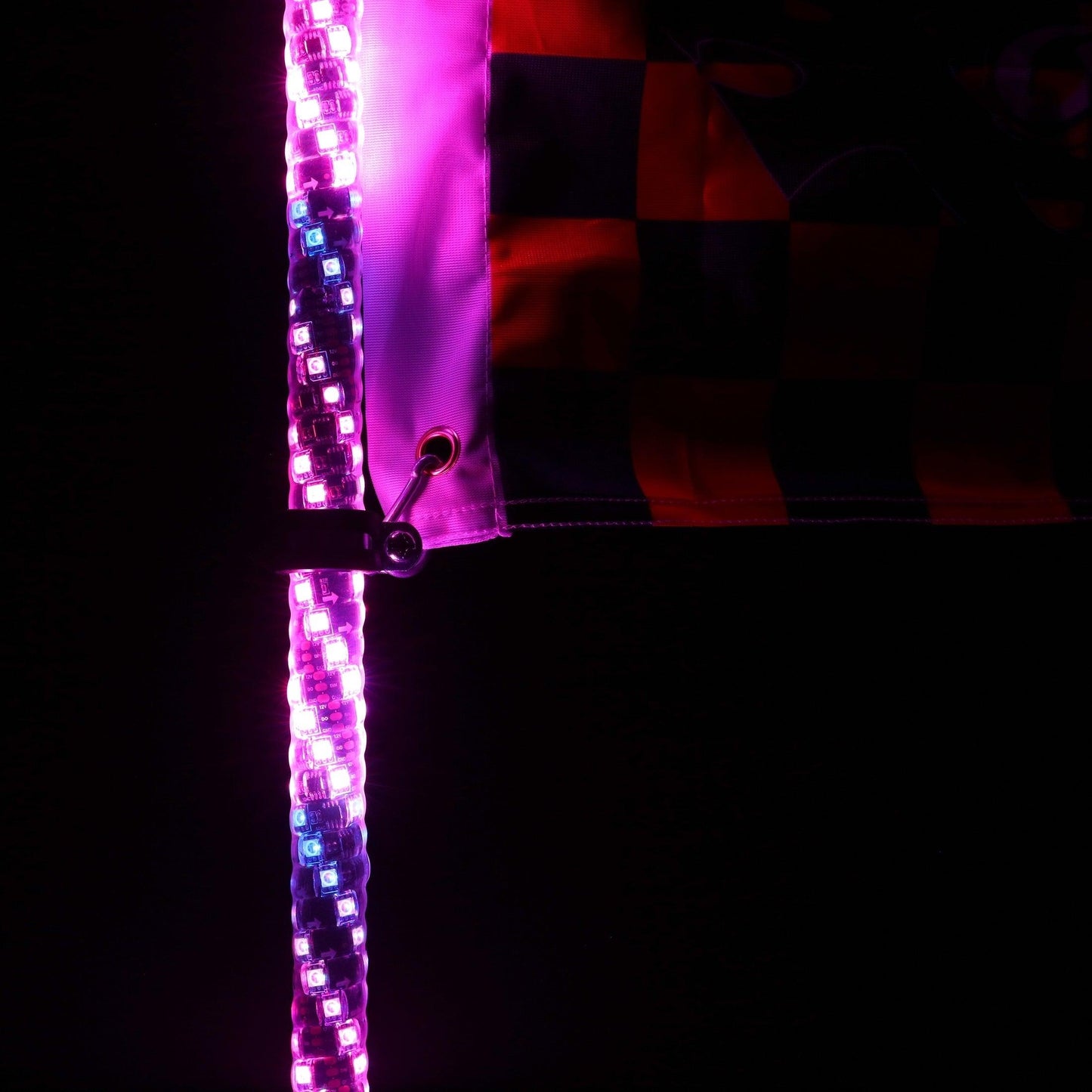 3FT/4FT RGB LED Whip Light with Remote Control+Whip Light Mounting Brackets for UTV, ATV, Off-Road Vehicle