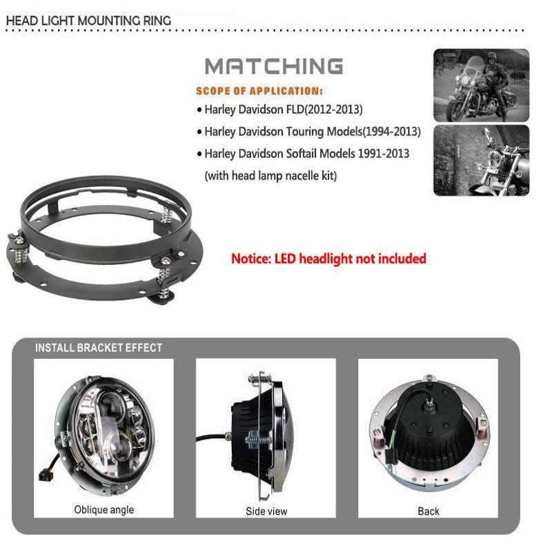 7'' ROUND LED LIGHT MOUNTING RING FOR HARLEY DAVIDSON MODELS