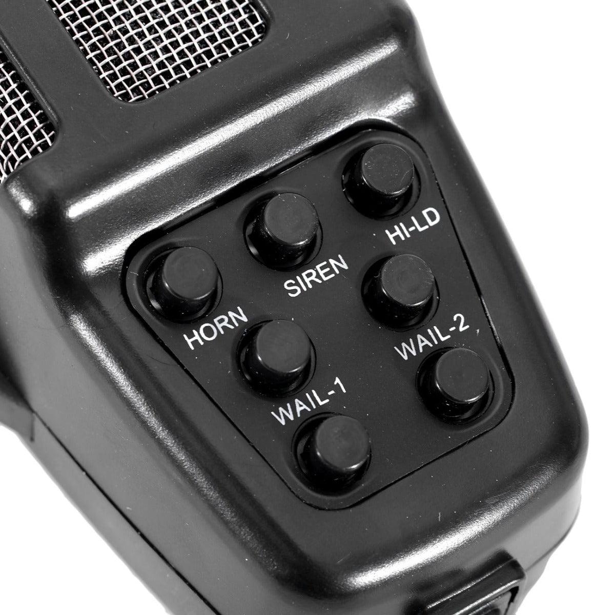 صفارة إنذار طوارئ Auxbeam 12 فولت 100 واط بسبع نغمات مع ميكروفون ومكبر صوت PA