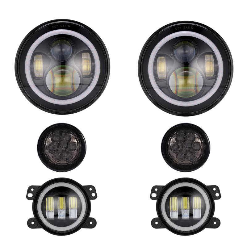 (6PCS/SET) LIGHT + FOG LIGHTS + TURN SIGNALS FOR JEEP WRANGLER