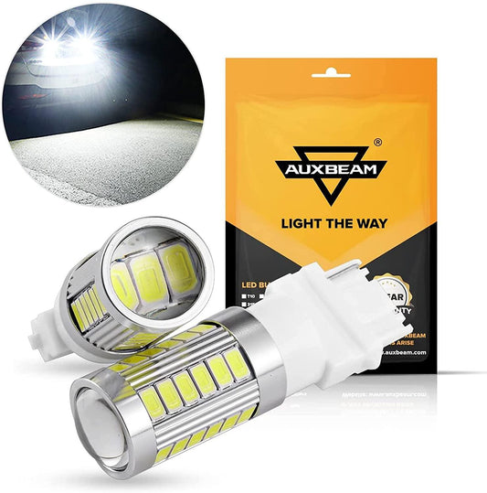 3156 LED Backup Reverse/Turn Signal/Brake Tail Light Bulbs 20W 4000LM 6500K White 33LED Series | 2 Bulbs