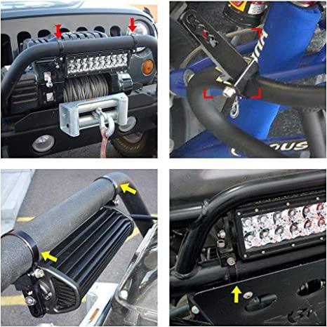 Kit de Support de Barres Lumineuses (2pcs/set) Universel 1 Pouce