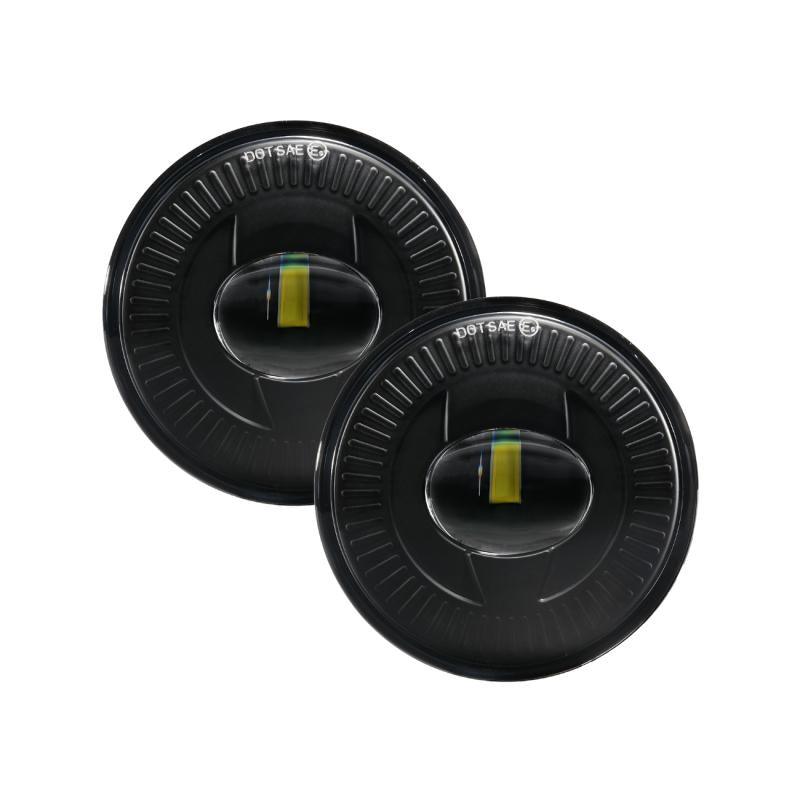 (قطعتان/مجموعة) مصابيح ضباب LED دائرية سوداء 24 وات 5202 لسيارة GMC Sierra 1500/2500/3500 2014-2018 