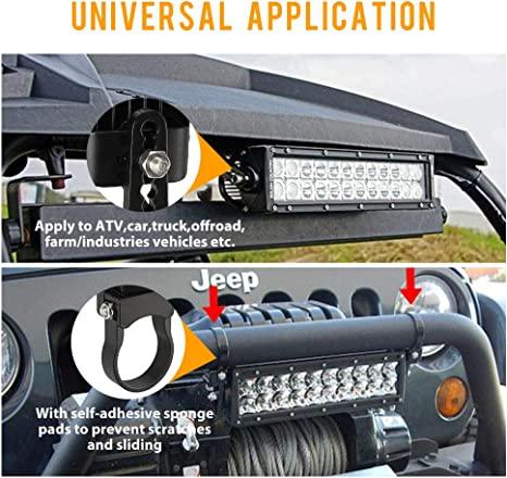 Kit de Support de Barres Lumineuses (2pcs/set) Universel 1 Pouce