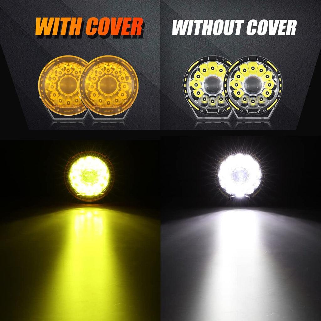 360-PRO Series | 7 Inch 230W 33332LM Custom Lens Offroad LED Driving Lights - Auxbeam  – éclairage LED auto