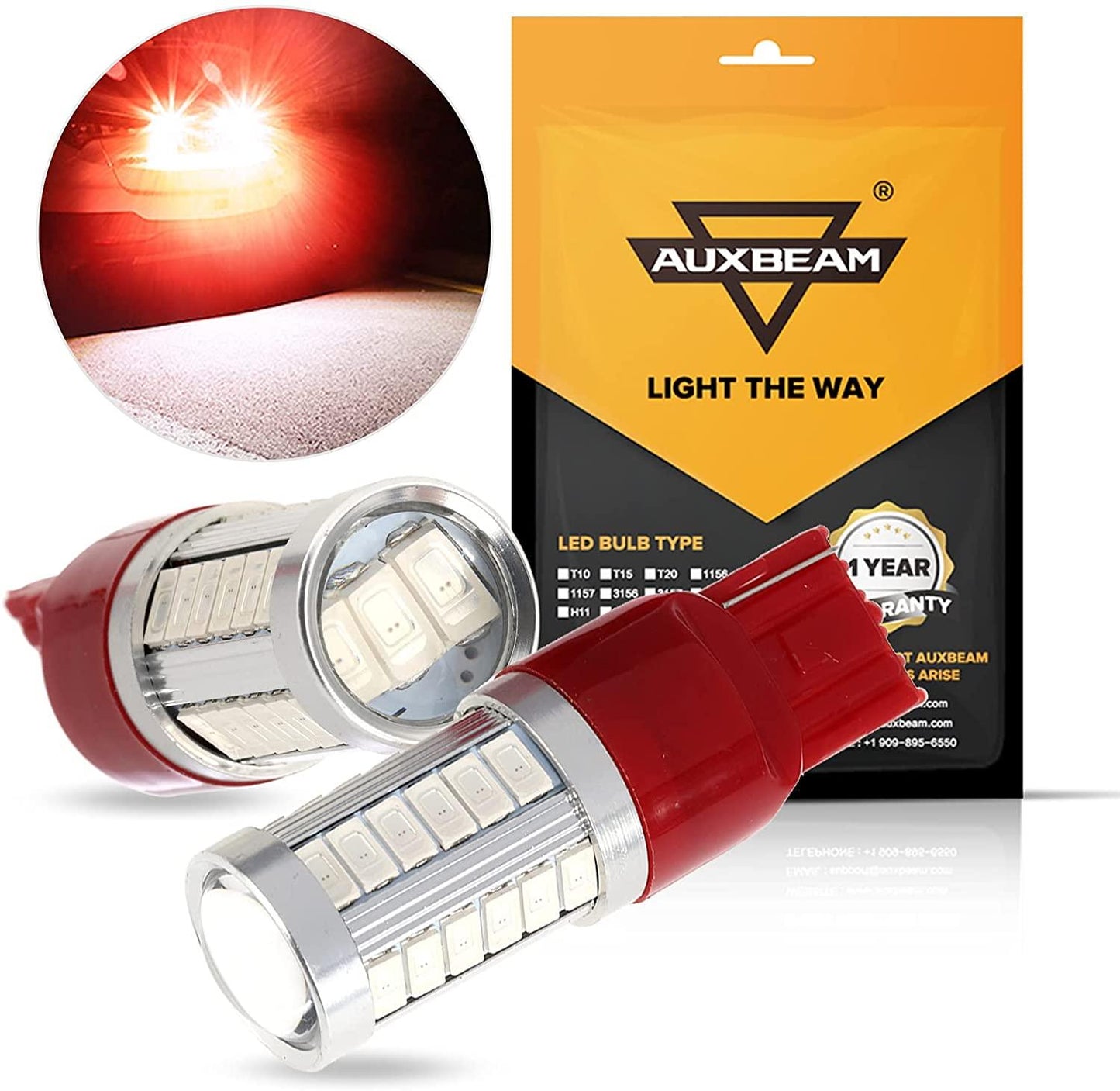 33pcs-LED 3020SMD Cool White/Amber/Red 8000LM LED Brake/Reverse/Parking/Tail/Turn signal Light