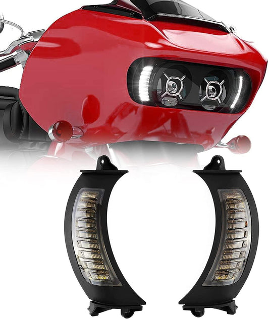 Lumières De Signalisation LED Vent Avant Avec DRL Pour Harley Road Glide MS-SG15 2015-2020