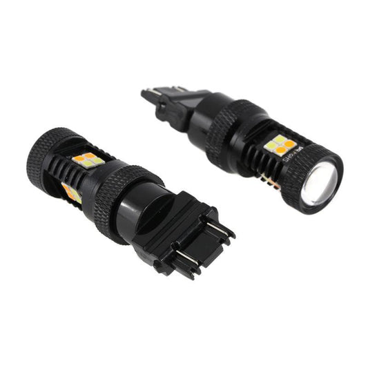 (2pcs/set) White&amp;Amber Switchback Bake/Reverse/Tail Light LED Bulbs with Canbus-Decode