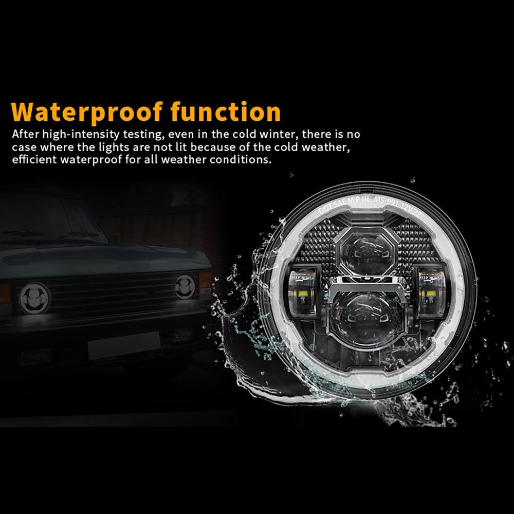 7 Inch LED Headlights with DRL&amp;Turn Signal High Low Beam For Jeep Wrangler JK TJ LJ CJ