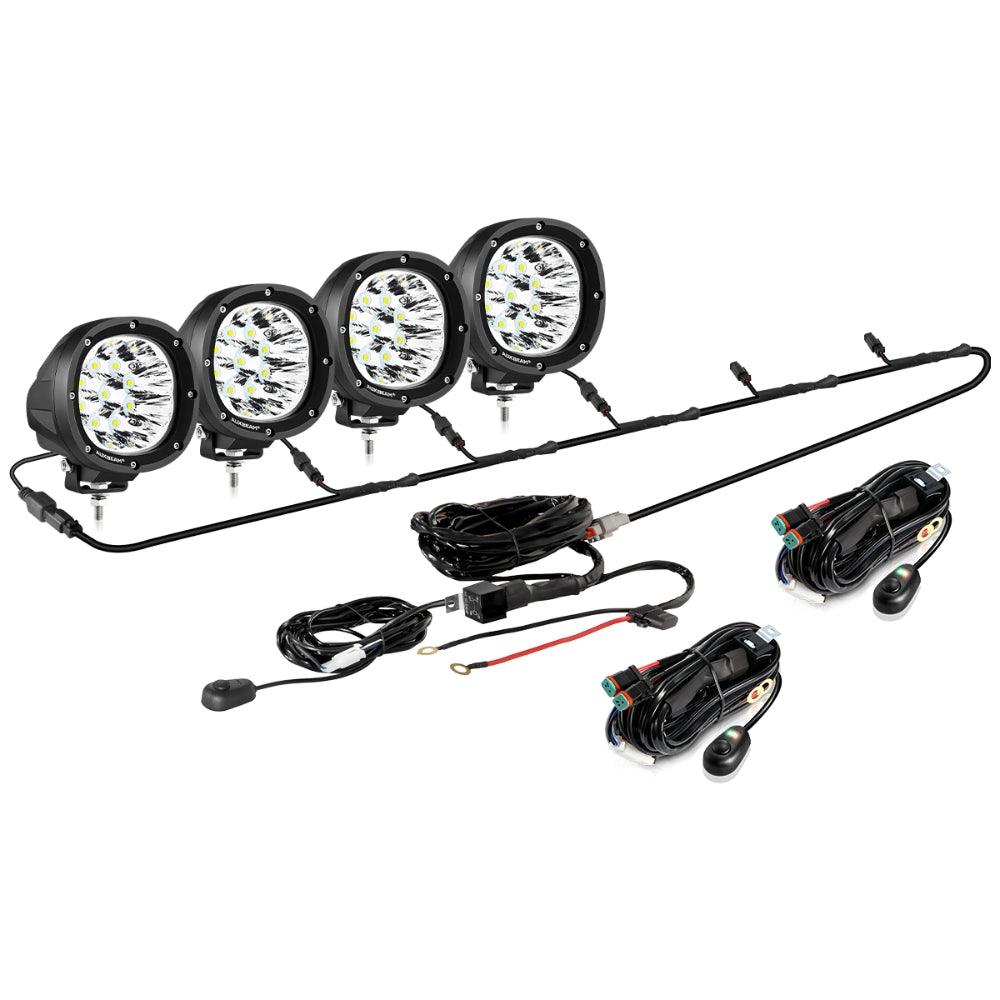 P4 Series | 4 Inch 90W Round LED Driving Lights Spot White Pod Lights 