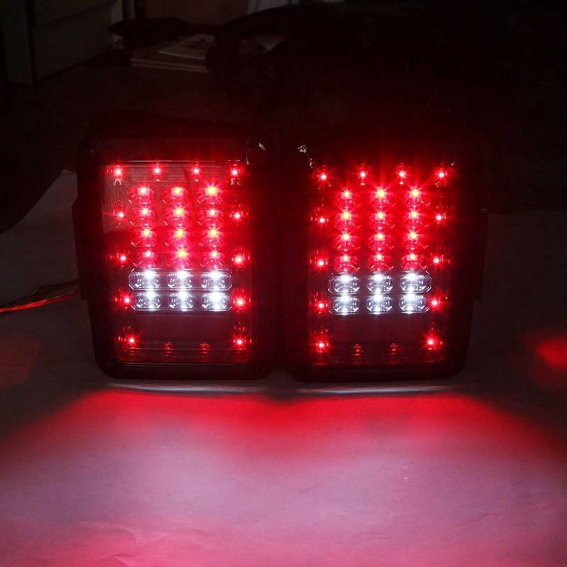 Feux Arrière LED Pour Jeep Wrangler JK 2007-2017 Version Américaine
