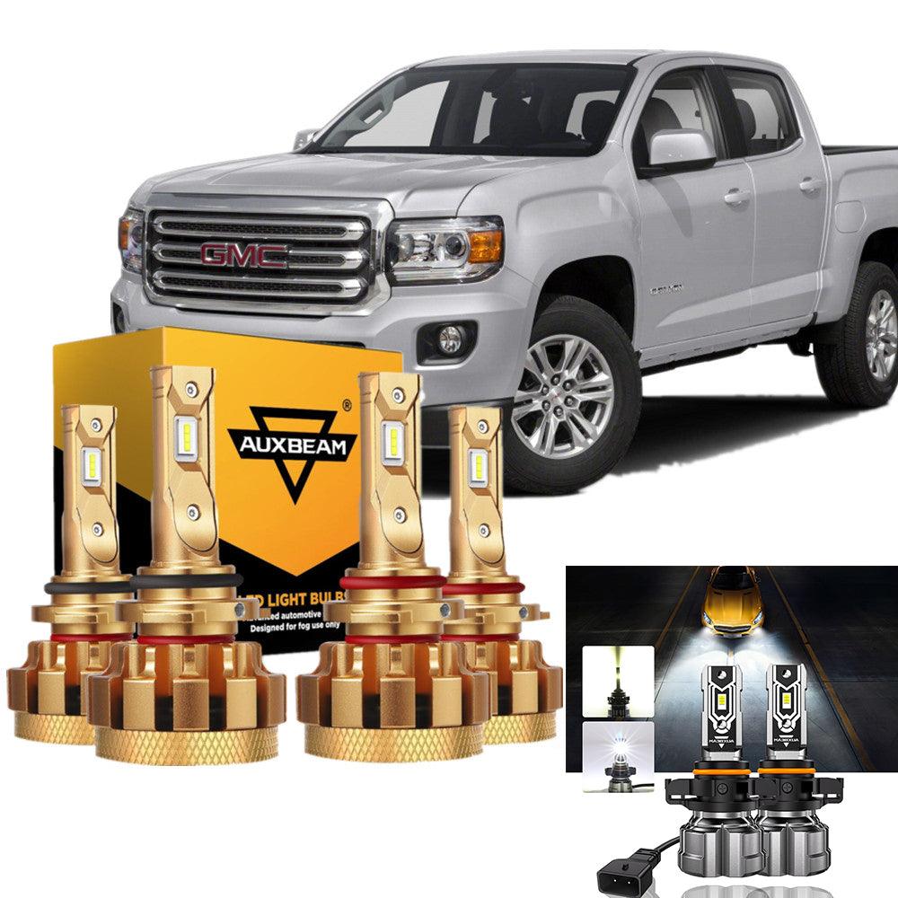For 2004-2008 GMC Canyon F-16 Plus Series Built-in Canbus Automotive Grade 14000LM LED Light Bulbs High Low Beam Bundle - Auxbeam  – éclairage LED auto