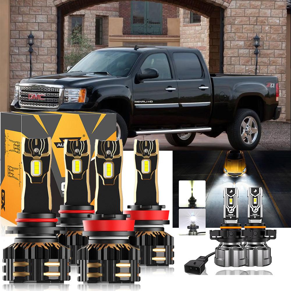 For 2007-2014 GMC Sierra 3500 HD 9005 H11 LED Headlight Bulbs Bundle - Auxbeam  – éclairage LED auto