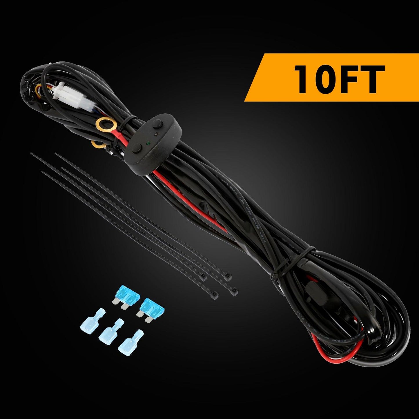 أشرطة إضاءة LED بيضاء وعنبرية بـ 6 أوضاع سلسلة 22 بوصة/30 بوصة/42 بوصة/50 بوصة