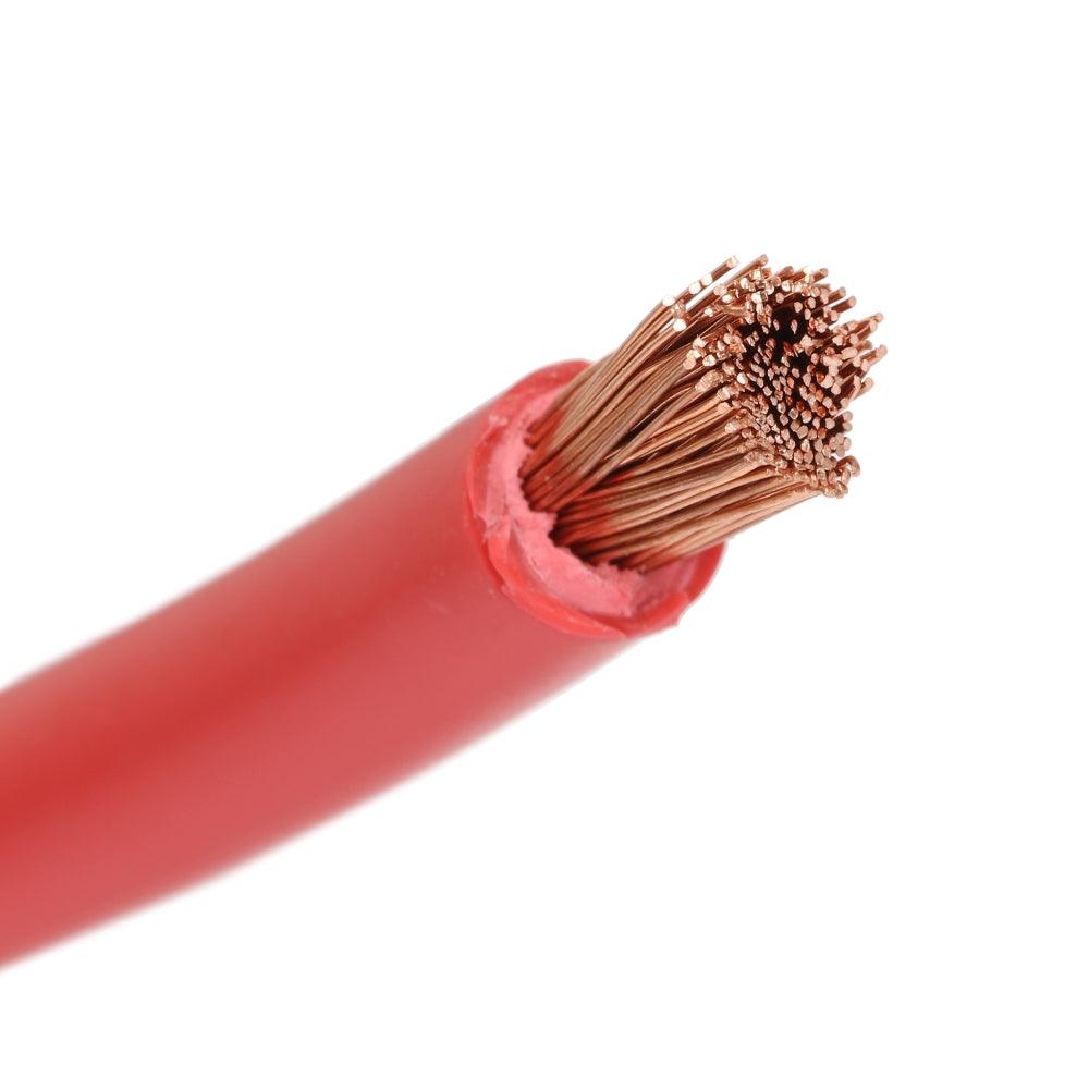 كابلات بطارية 7 أقدام 7AWG أطراف حلقية من النحاس المعلب وأسلاك بطارية