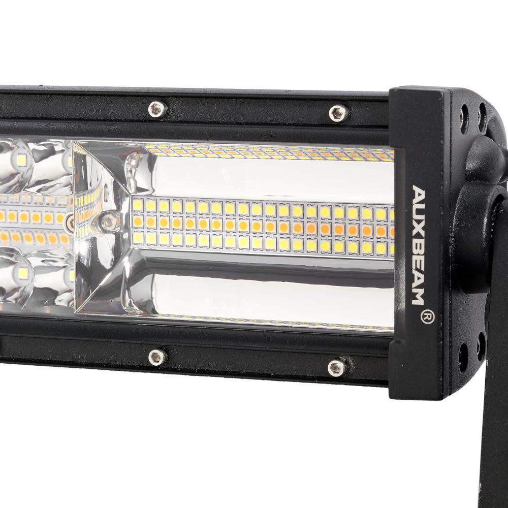 6 Modes Series 42 Inch White&amp;Amber Curved Off Road Led Light Bar