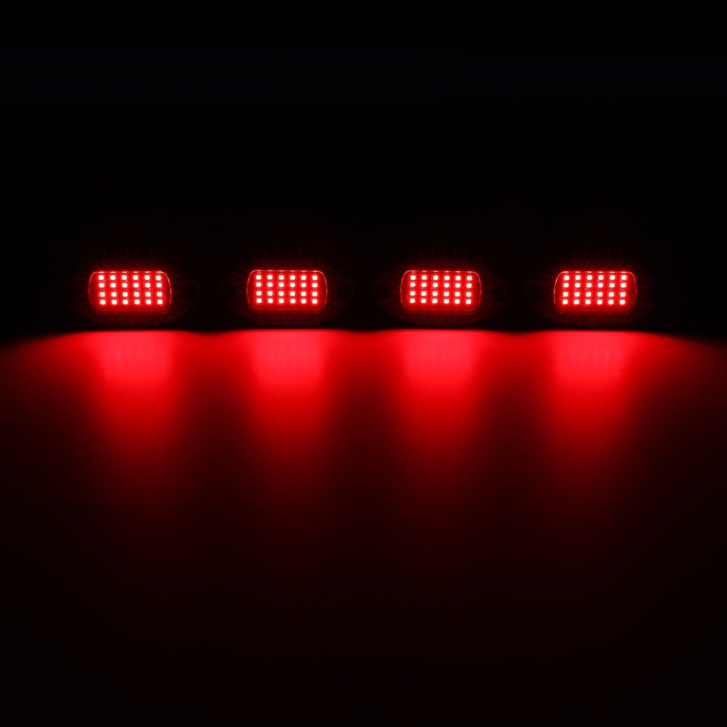 RGBW LED Rock Lights Kit with Bluetooth APP & Wireless Remote Control, Multicolor Neon Underglow Lights with Brake Light function