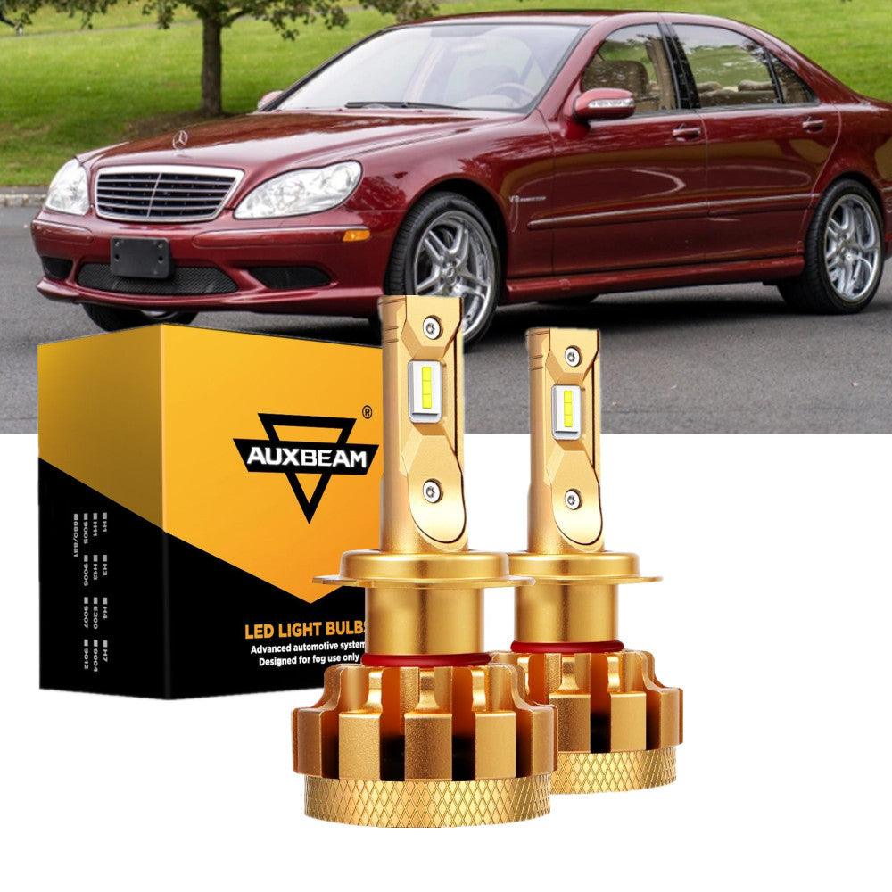 For 2001-2006 Mercedes-Benz S55 AMG with HID headlamps LED Light Bulbs High Low Beam Bundle - Auxbeam  – éclairage LED auto