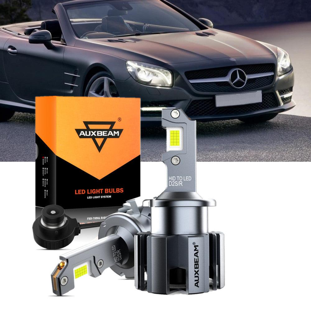 For 2003-2006 Mercedes-Benz SL500 with HID headlamps LED Light Bulbs High Low Beam Bundle - Auxbeam  – éclairage LED auto