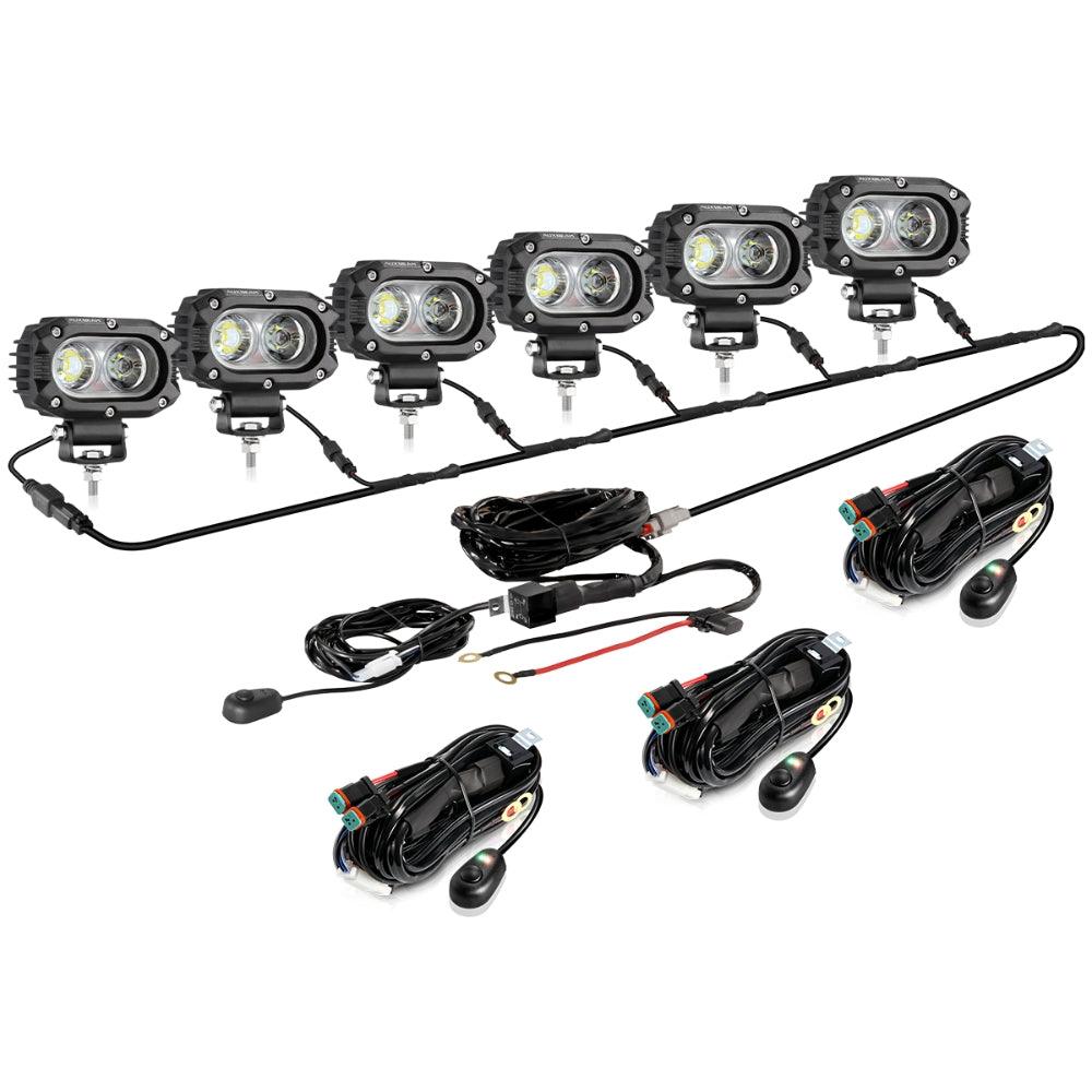 R4 Series | 4 Inch 60W Flood Beam LED Pods Light White Driving Light - Auxbeam  – éclairage LED auto