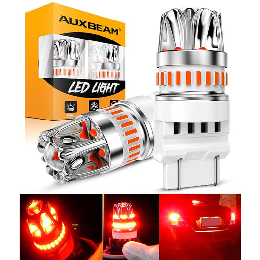 T25 3157 3156 LED Brake/Tail Light Bulbs 14W 6000LM CAN-Bus Error Free Red Y2 Series | 2 Bulbs