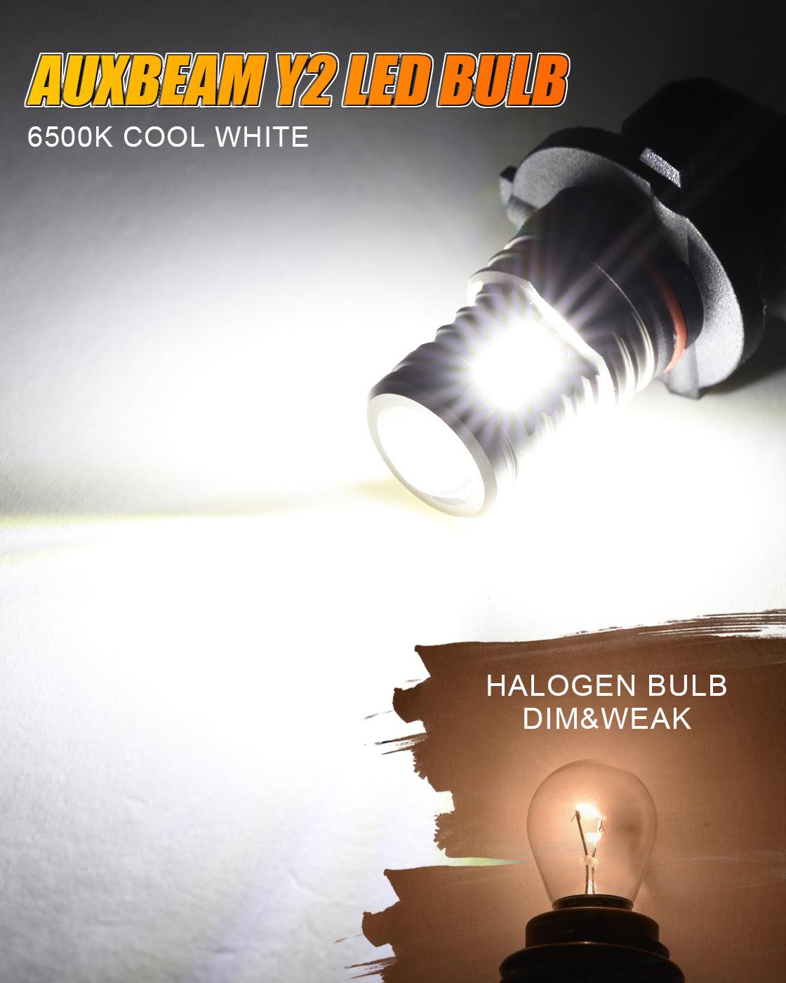 🔥(2pcs/set) Y2 Series 3-Sides Cool White/Yellow LED Fog Light/DRL