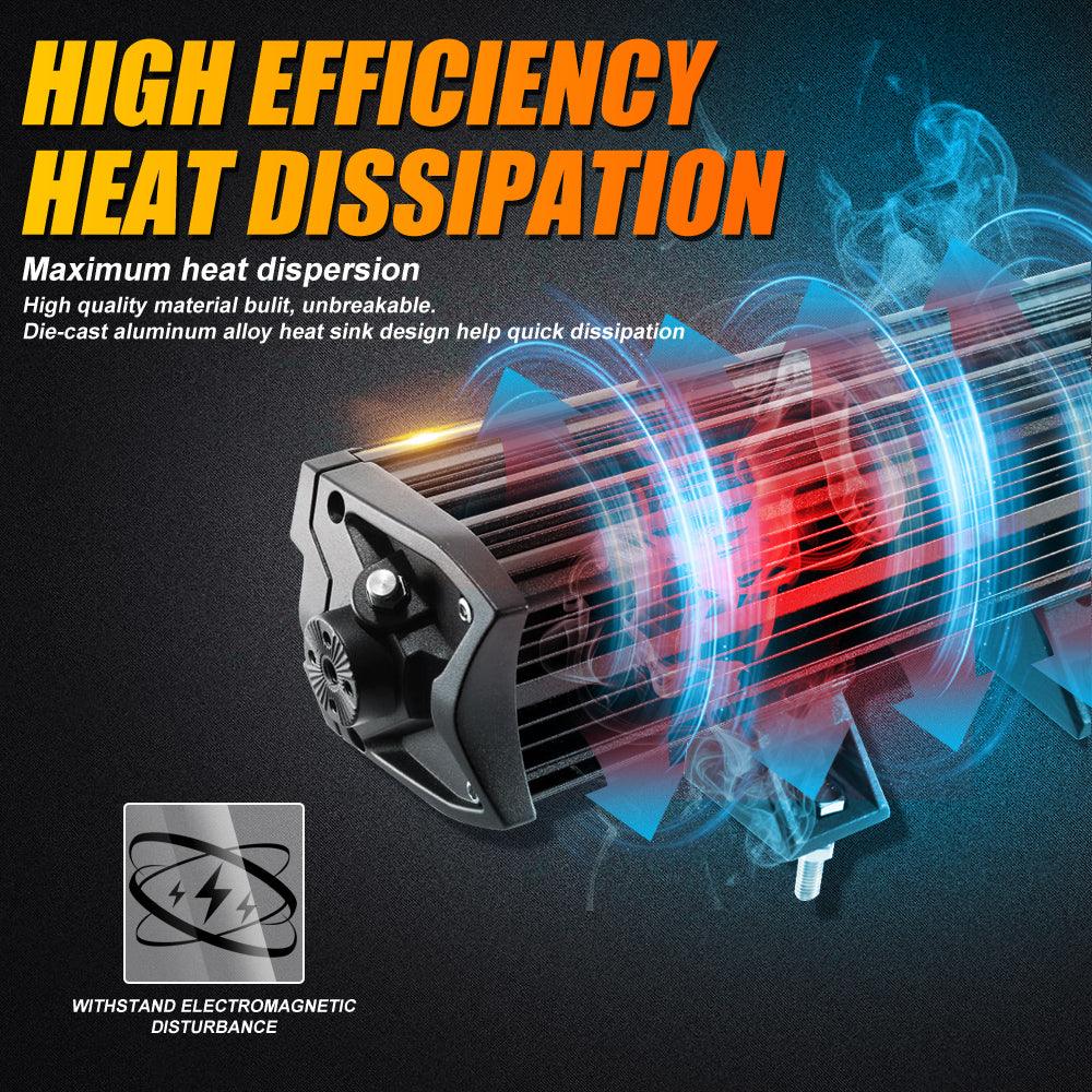 شريط إضاءة LED 5D-PRO مقاس 42 بوصة مع حامل لسيارة Can-Am 2014-2019