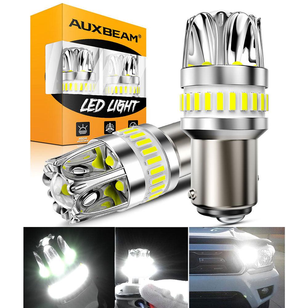1157 BAY15D LED Backup Reverse/Turn Signal/Brake Tail Light Bulbs 14W 6000LM CAN-Bus Error Free 6500K White Y2 Series | 2 Bulbs