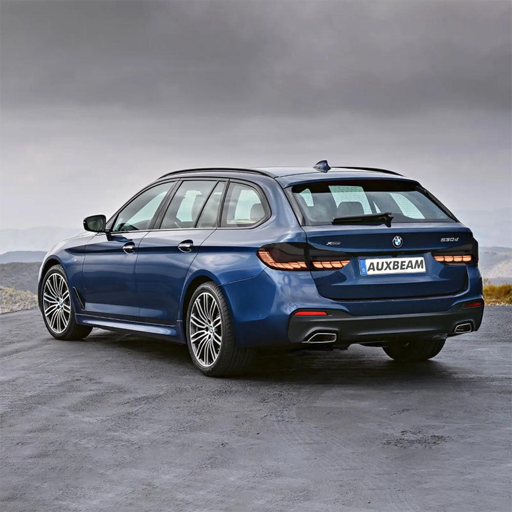 مجموعة مصابيح خلفية LED مع ضوء ترحيب ديناميكي [نمط CS] لسيارة BMW الفئة الخامسة M5 الجيل السادس (F10 F18) موديلات 2011-2017