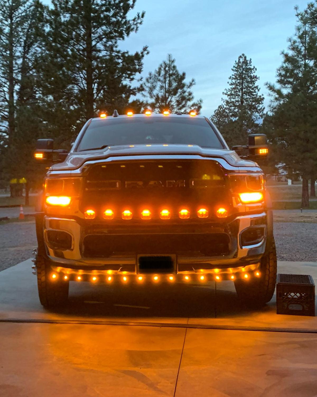 V-MAX Series | 4 Inch 92W 8960LM Combo Beam Side Shooter LED Round Pod Lights with Amber DRL - Auxbeam  – éclairage LED auto