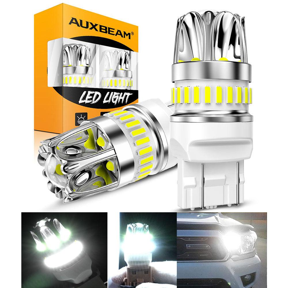 T20 7443 7440 LED Backup Reverse/Turn Signal/Brake Tail Light Bulbs 14W 6000LM CAN-Bus Error Free 6500K White Y2 Series | 2 Bulbs