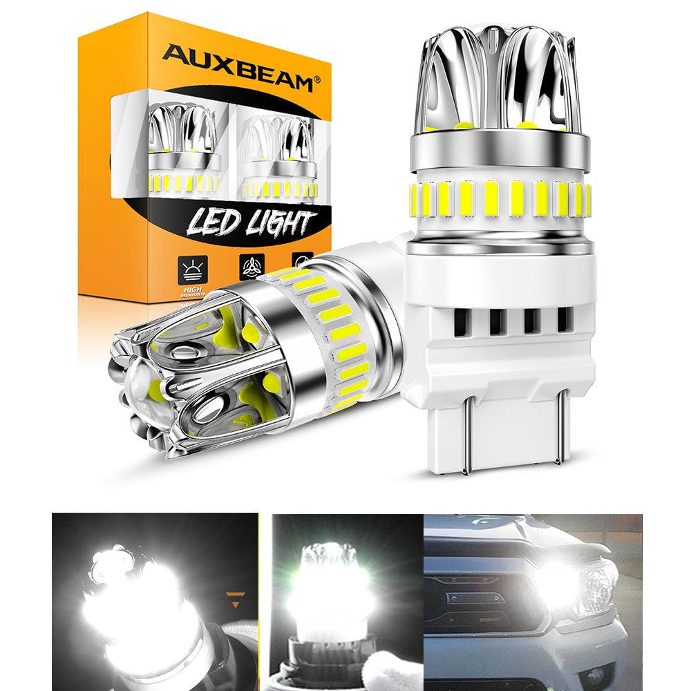 T25 3157 3156 LED Backup Reverse/Turn Signal/Brake Tail Light Bulbs 14W 6000LM CAN-Bus Error Free 6500K White Y2 Series | 2 Bulbs