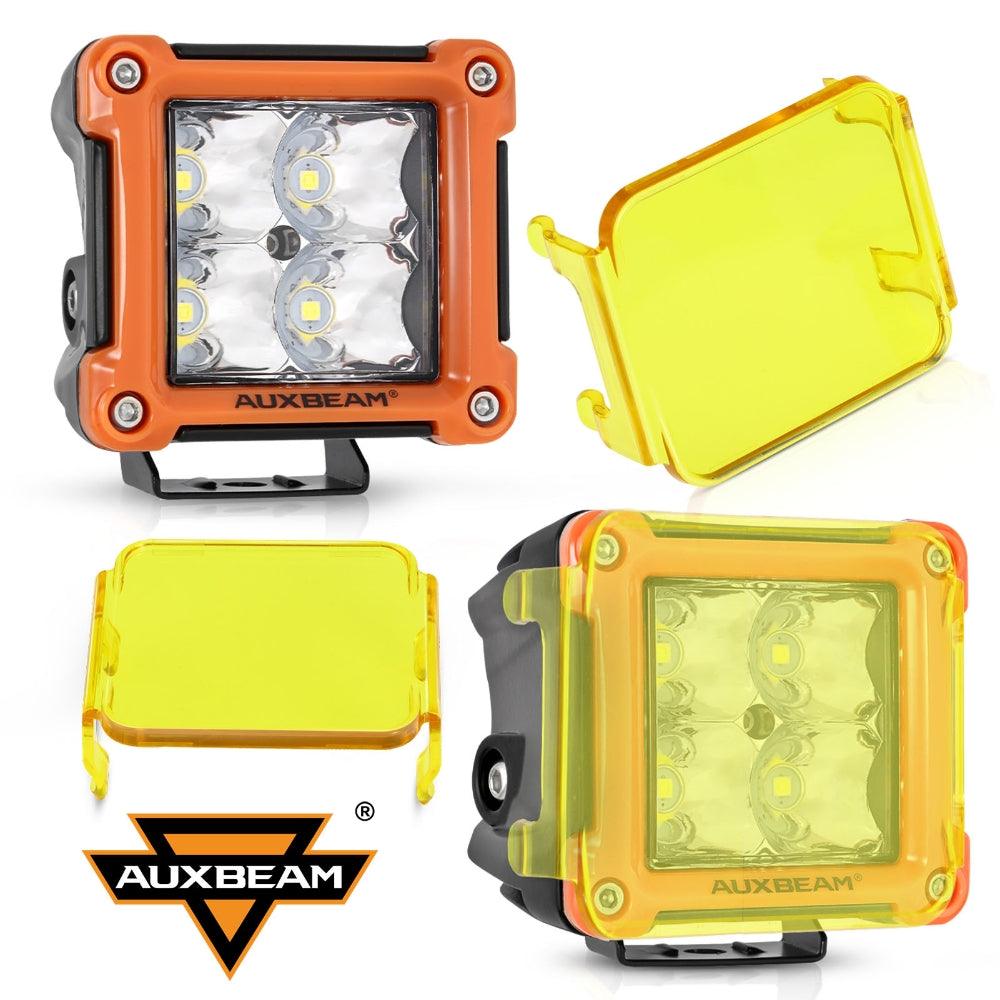 3 Inch 40W LED Pods Light Spot/Flood Multicolor frame with wiring harness for SUV ATV UTV Trucks Pickup Boat - Auxbeam  – éclairage LED auto