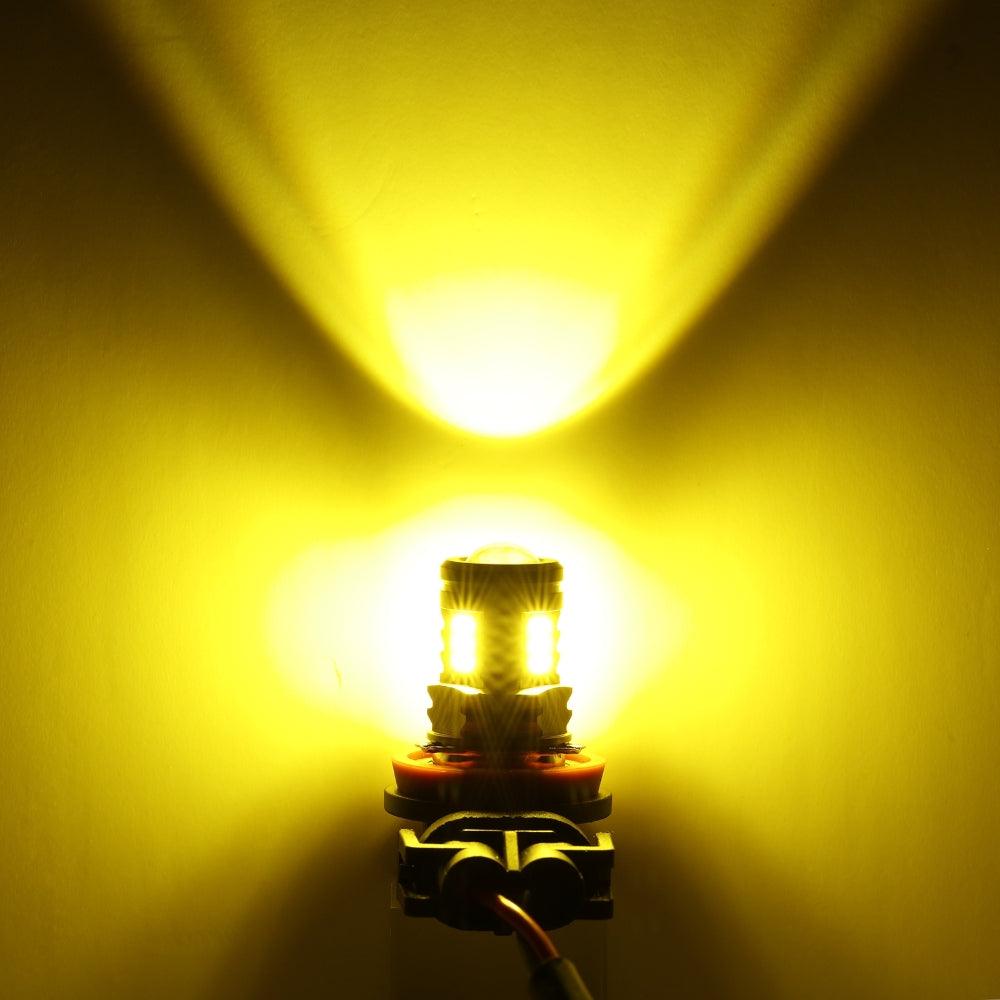 🔥(2pcs/set) H11/H8/H9/H16JP  Y2 Series 3-Sides Golden Yellow LED Fog Light/DRL