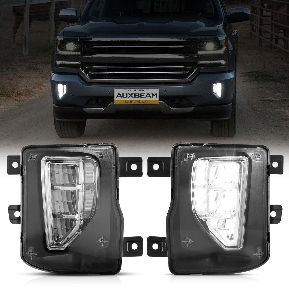45W LED Fog Lights with DRL for 2016-2018 Chevy Silverado 1500