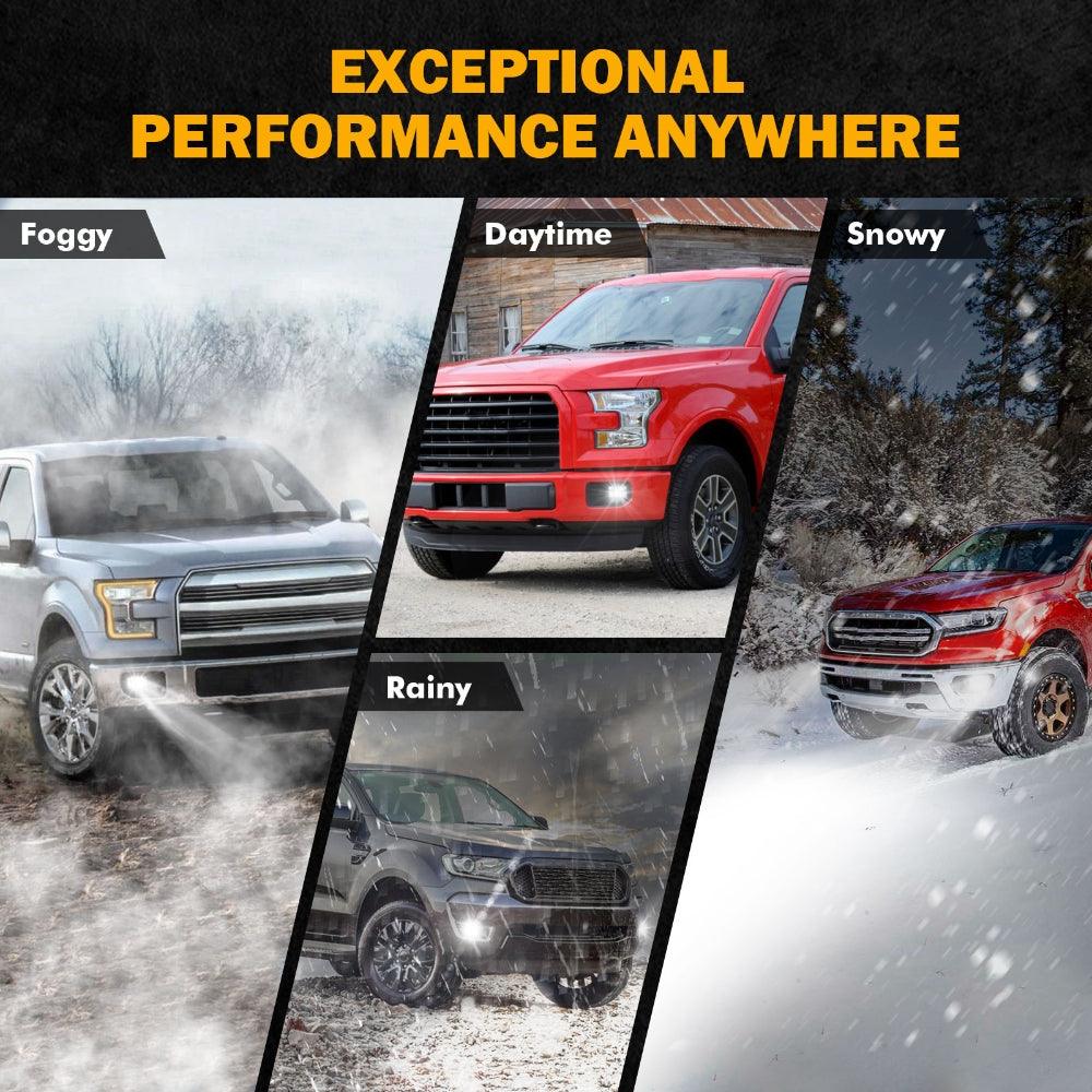 (2pcs/set) LED Fog Lights Assembly with DRL/ Turn Signal Lights for Ford F150 2015 2016 2017 2018 2019 2020