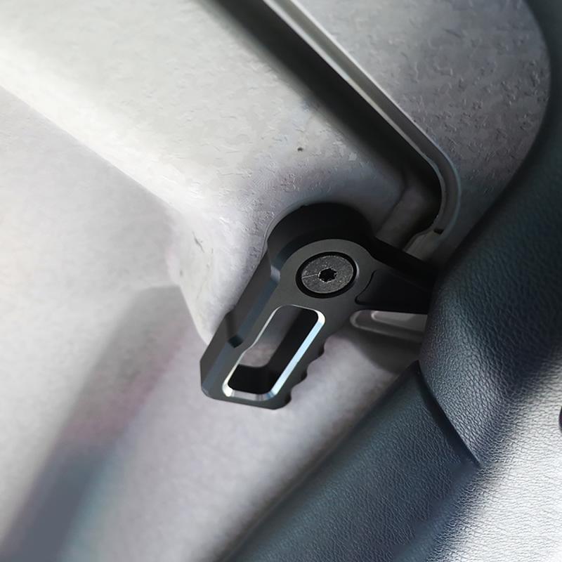 (6 قطع/مجموعة) مقبض مفتاح السقف العلوي لسيارة جيب رانجلر JL 2018-2022 (أحمر/أسود)