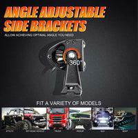 22 Inch-52 Inch 5D Series Straight/Curved Combo Beam Double Row LED Light Bar for 2015 Chevy Silverado 1500 2500 3500