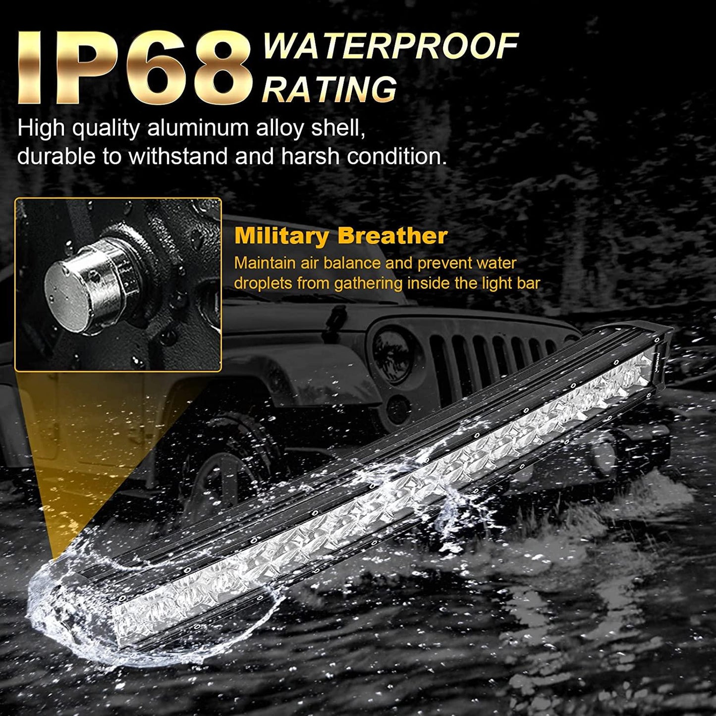 شريط إضاءة LED مستقيم/منحني من سلسلة 5D مقاس 32 بوصة مع حوامل تثبيت شريط إضاءة LED علوية لطرازات Polaris RZR XP1000 وRZR 900 S900 S1000 EPS موديلات 2013-2021 أو RZR 900/ RZR S900/ RZR 900 XC/ RZR XP 1000/ RZR Turbo